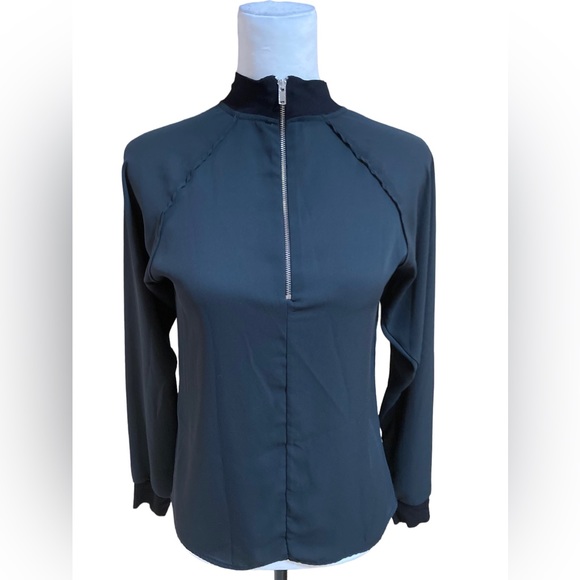 Zara Eclore long sleeve black blouse top. - Picture 2 of 7